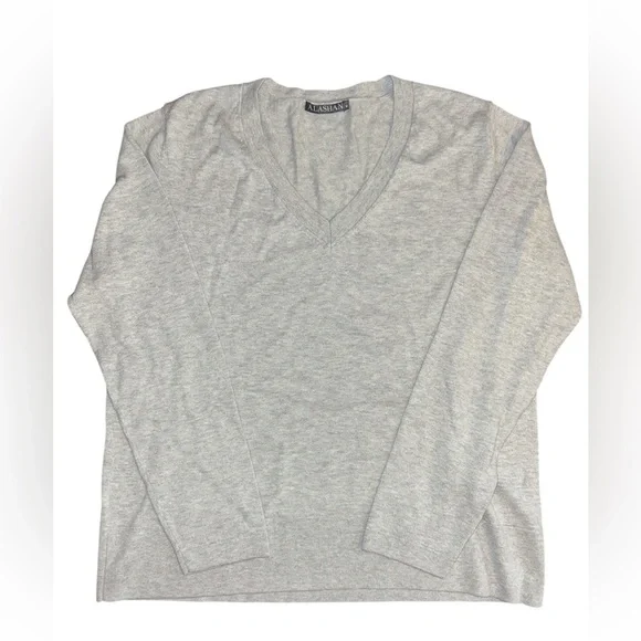 ALASHAN Women's Light Gray Sweater - Picture 2 of 5